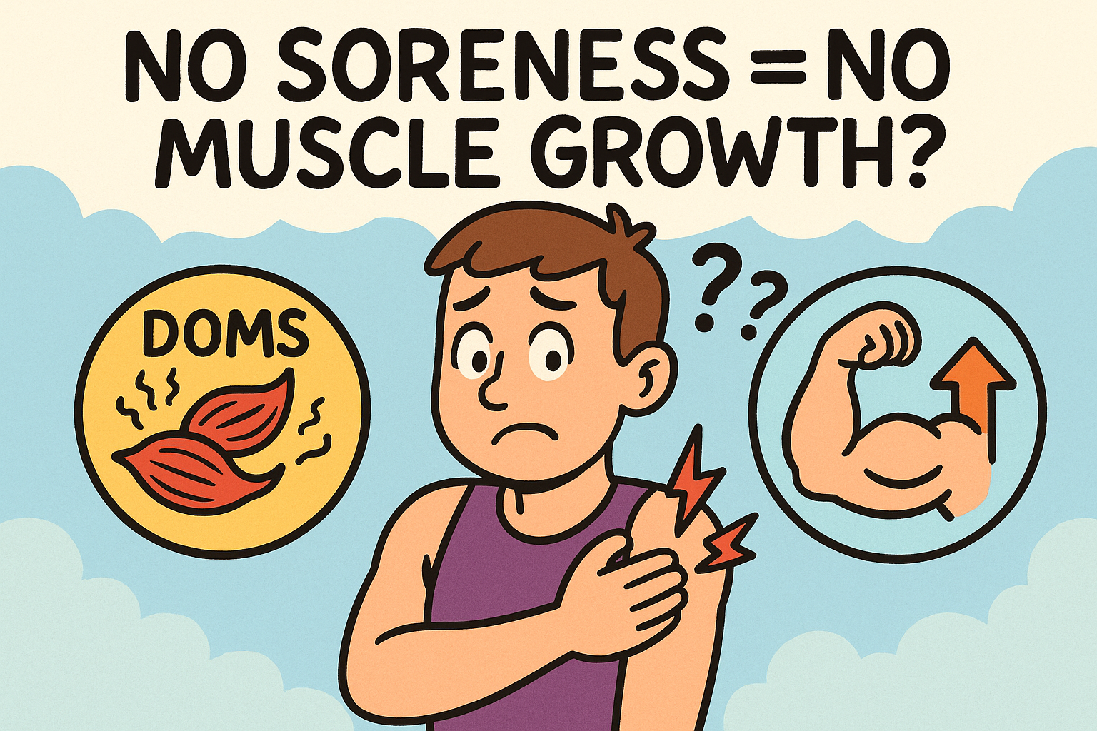 No soreness = No muscle growth?
